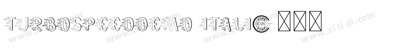 TurboSpeedDemo Itali字体转换